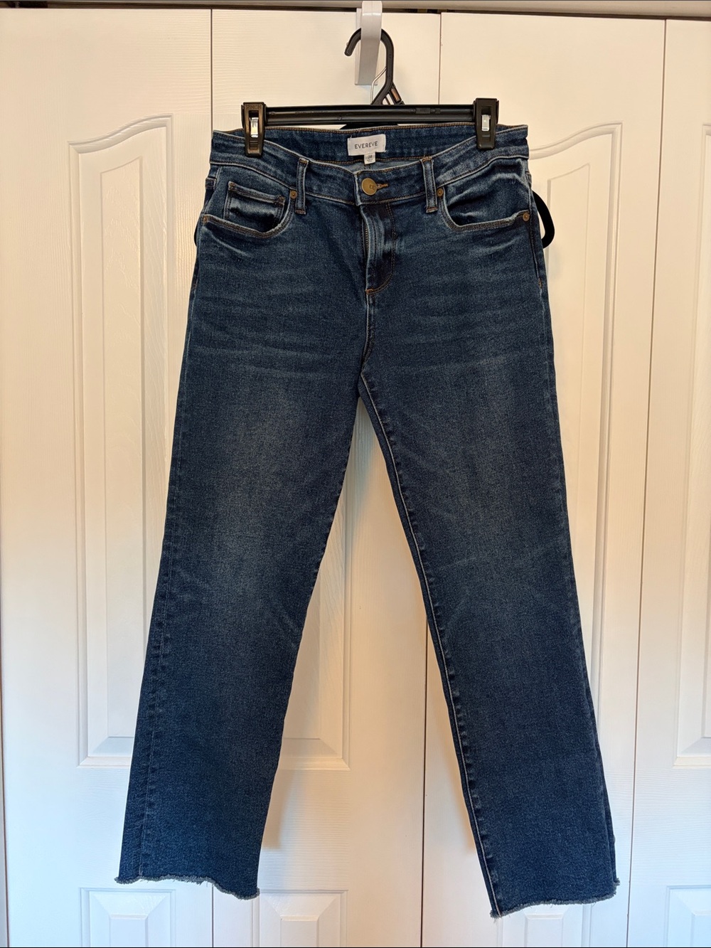 Evereve Women's Dark Indigo Straight-Leg Jeans
